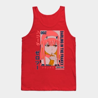 Silent and Serious Gaze - Zero Two Tank Top